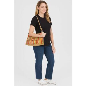 Etienne Aigner Shoulder Bag Handbag Satchel Purse Tote Canvas WOMEN'S WOMAN'S